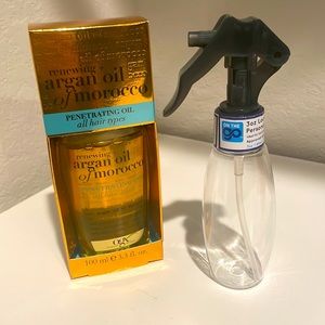 Argan oil & spray bottle set